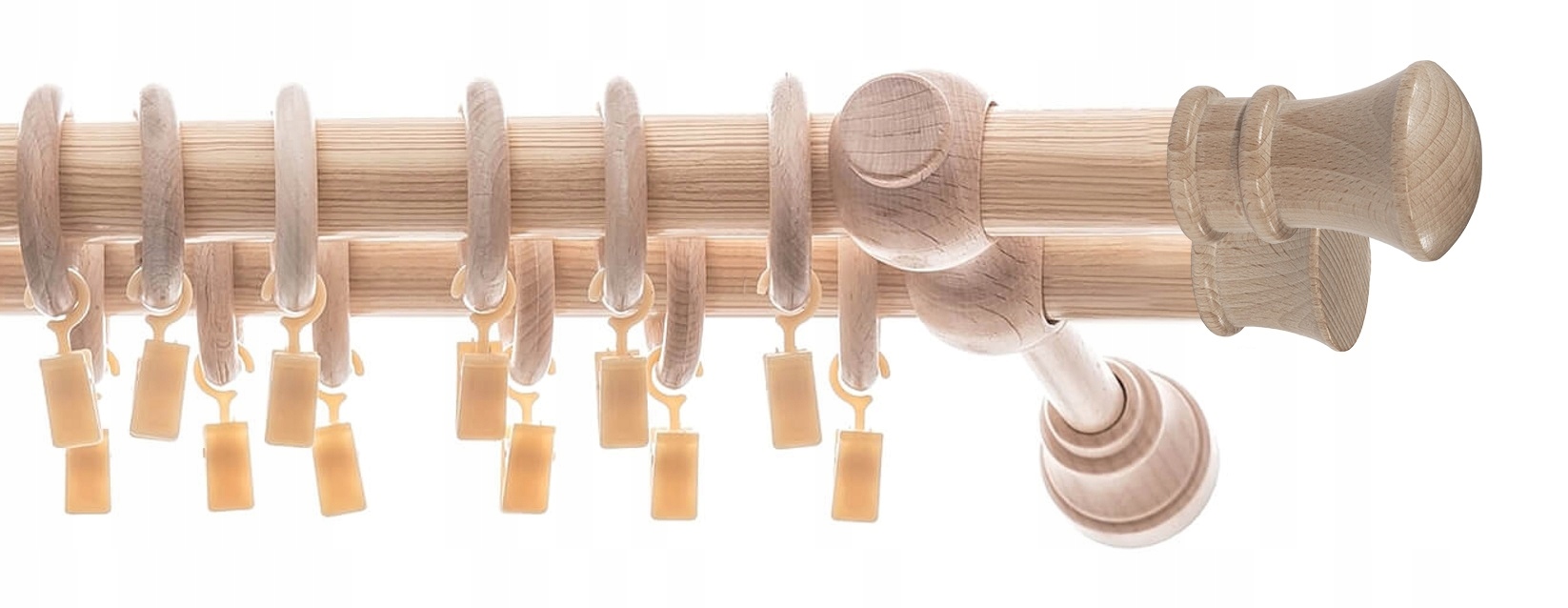 

Karnisz Drewniany II 360cm Podwójny 28+28mm