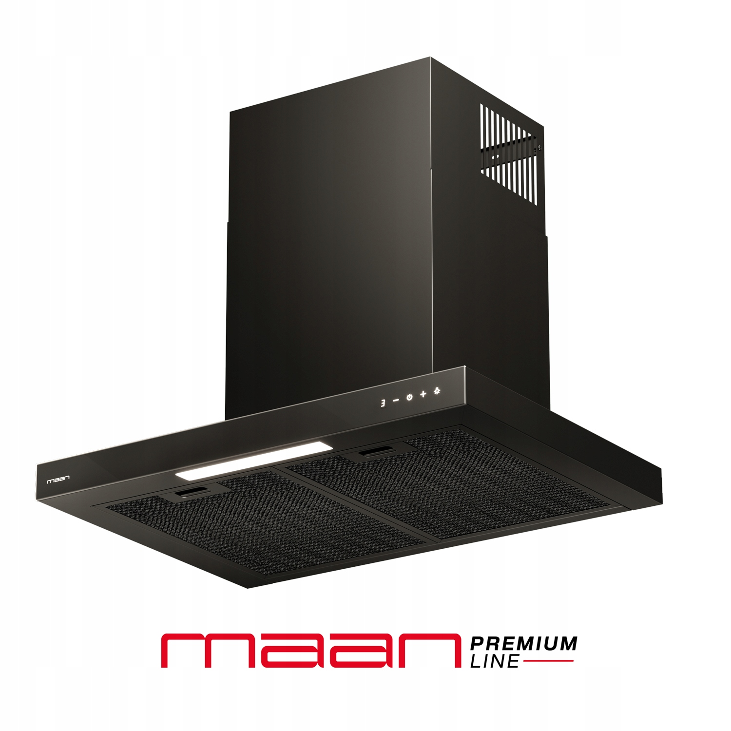 Okap kuchenny do zabudowy kominowy 60 cm Maan Komoda Czarny Filtr 610m³ Led