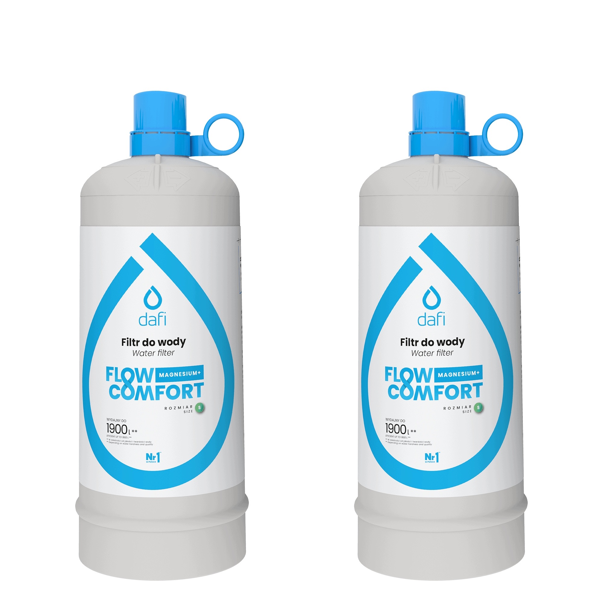 2 filtrační vložky Dafi Magneziový systém Flow Comfort, filtry na vodu S