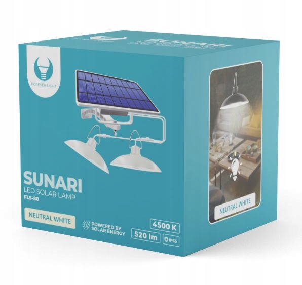 LAMPA LED SOLARNA żyrandol ogrodowa wisząca 6W Kod producenta RTV100385