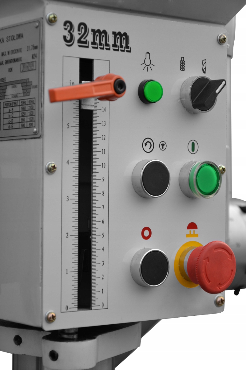 WIERTARKA KOLUMNOWA SŁUPOWA CORMAK WS32BGP GWINCIARKA 1.5Kw PROFESJONALNA Zasilanie sieciowe