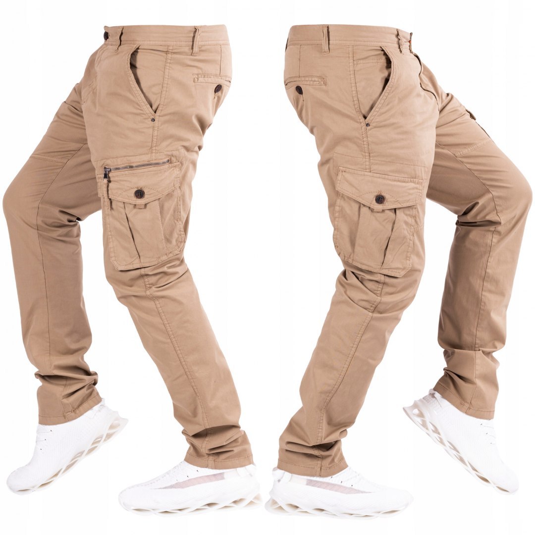 

Alfredo Bojówki Camel Wąska Nogawka R.40
