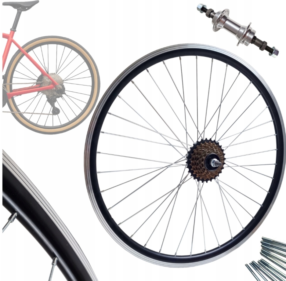 Zadní kolo na kolo 26 palců EpiCycle Rivo 19 Vb EP-11BS+7speed volnoběžka