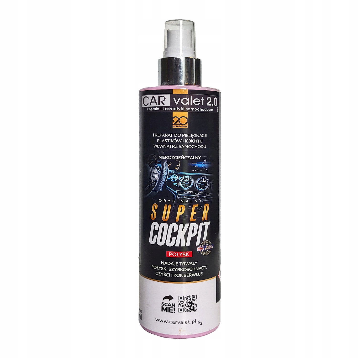 Płyn do kokpitu plastiku Plak 300ml Kokpit Połysk Carvalet