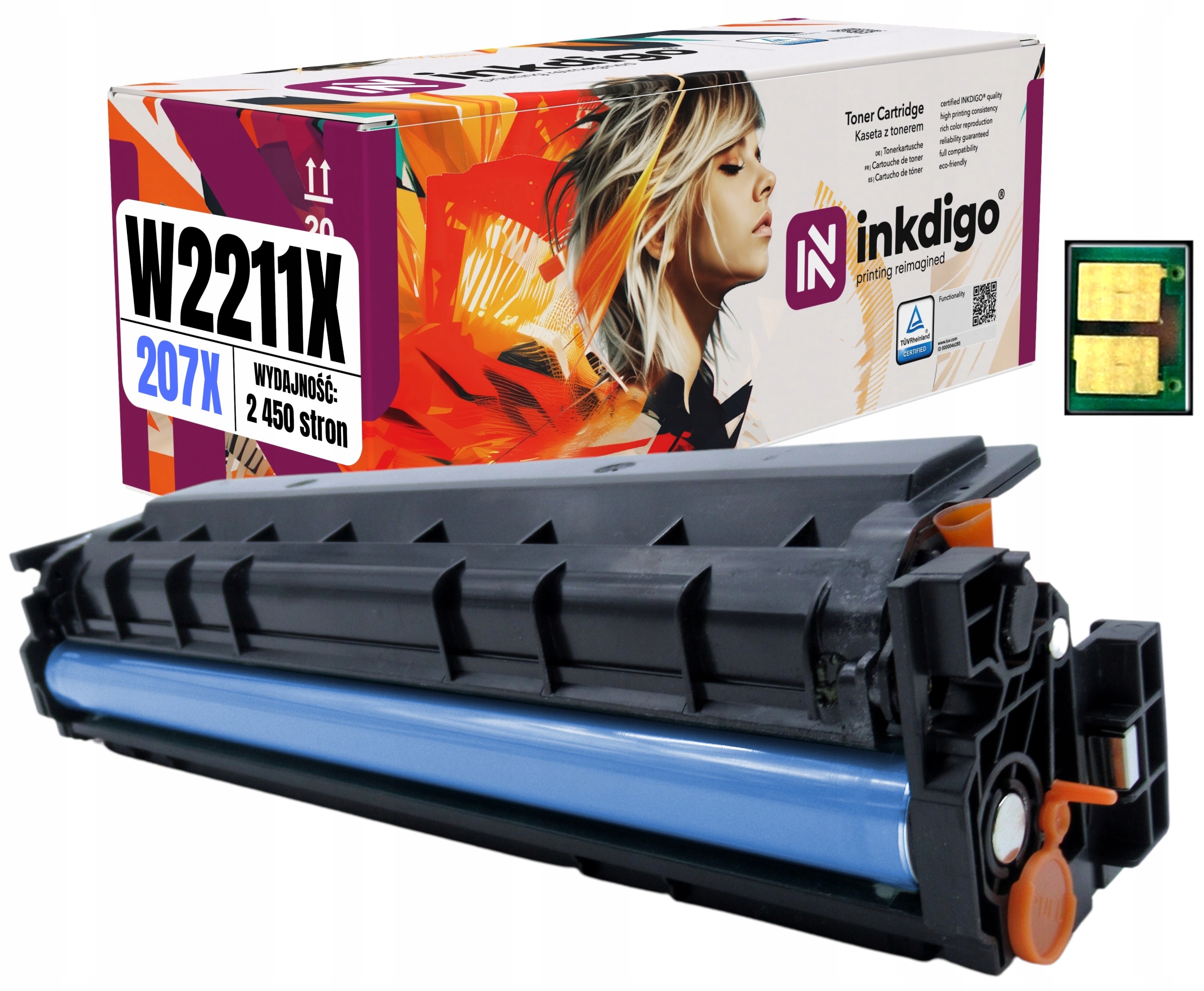 Náhradní díl W2211X s Čipem pro Hp LaserJet M282nw