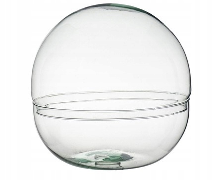 Skleněné terárium koule les ve skle XL W-603+W-604 H:28 cm D:28 cm