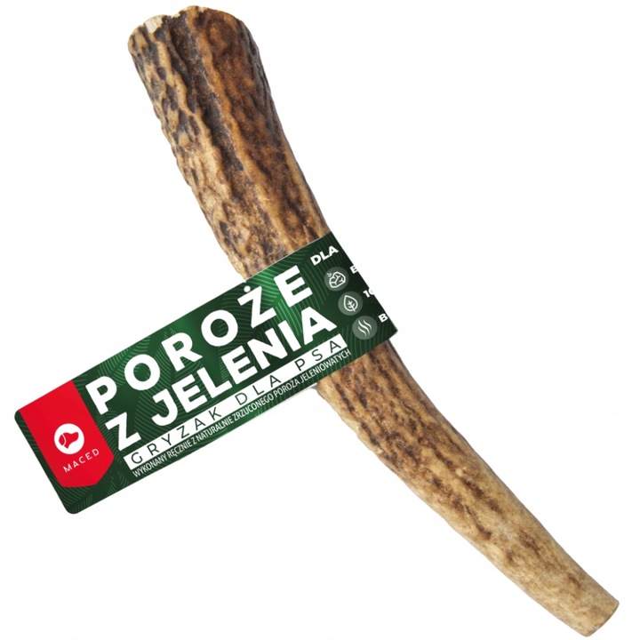 POROŻE ROGI R&Oacute;G JELENIA ROZ LGRYZAK DLA PSA MACED