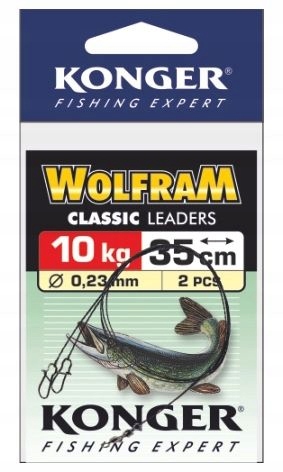 Przypon Konger Wolfram 20cm 10kg 2szt
