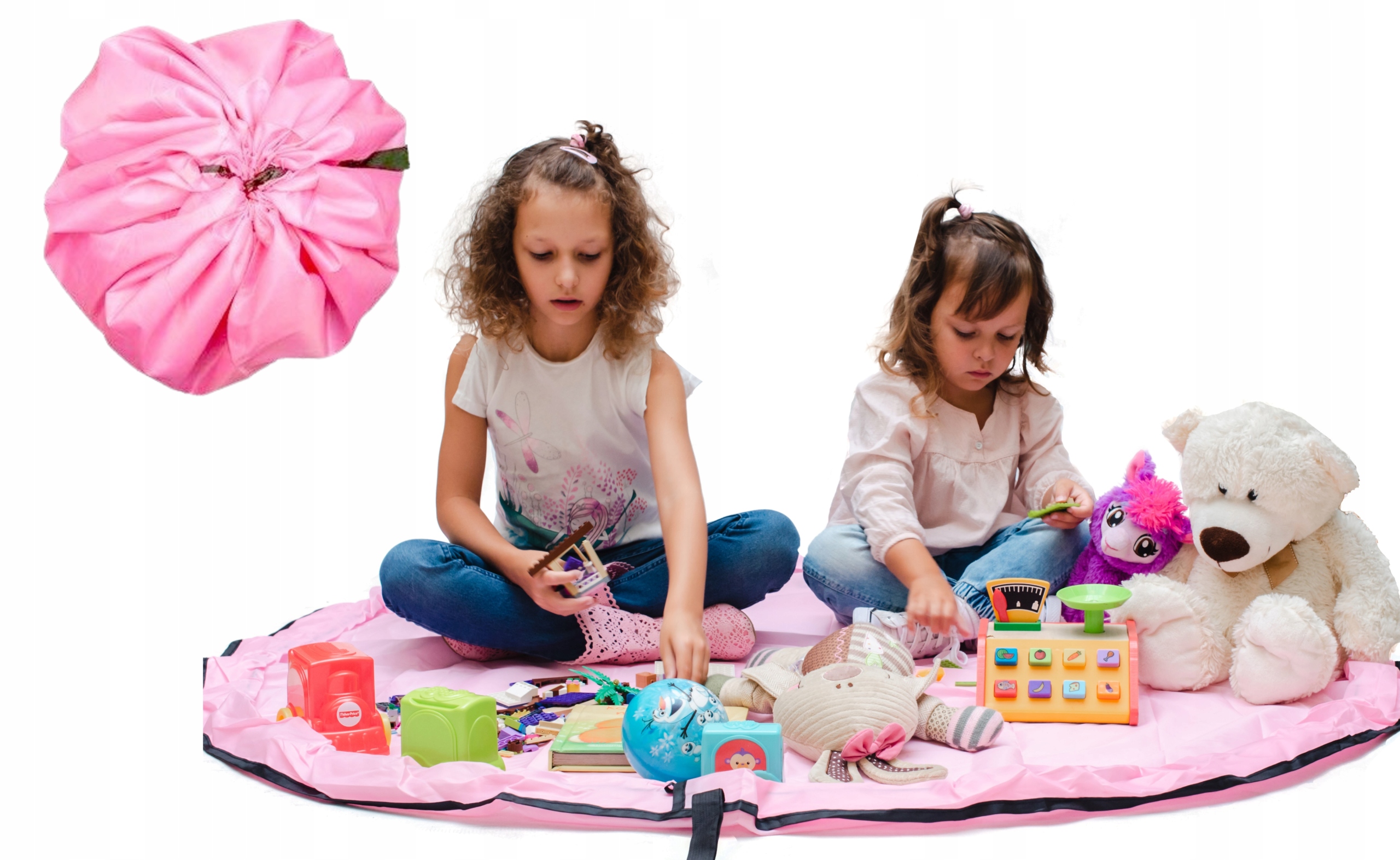 

Mata Torba worek organizer pojemnik zabawki klocki