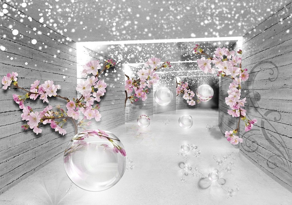 Fototapeta Sakura v tuneli Perspektíva a jemnosť 416x290 lepidlo