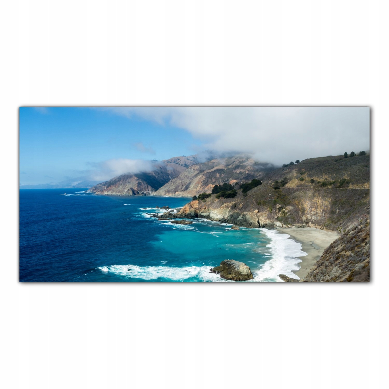 Kalifornie Pobřeží 140x70 Panel tvrzené sklo