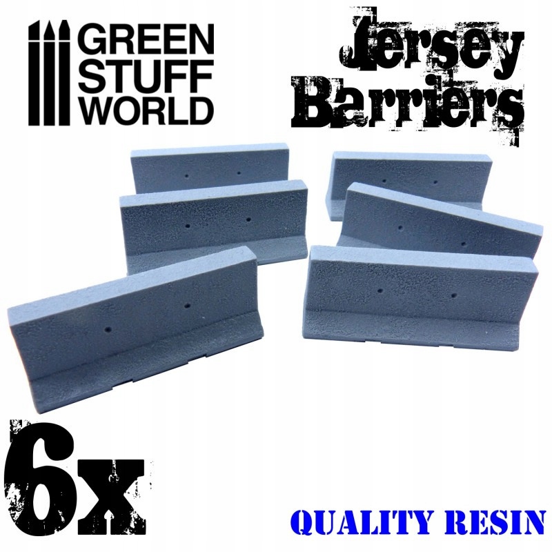 Jersey Barriers - bariery drogowe 6 szt. System Inne systemy