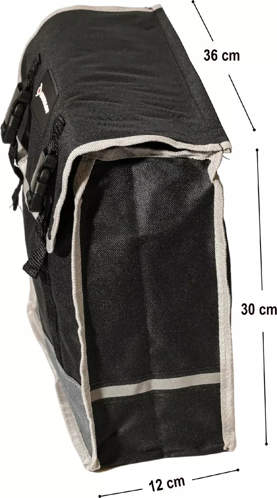 SAKWA ROWEROWA Torba na Bagażnik na Rower podwójna na tył roweru DUNLOP Marka Dunlop