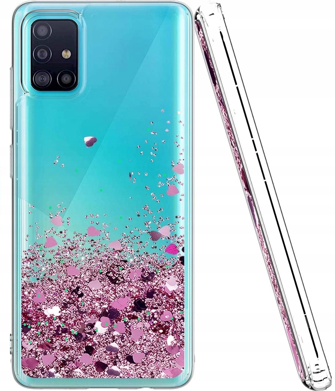 

Etui Brokat Do Samsung A71 Liquid Case + Szkło
