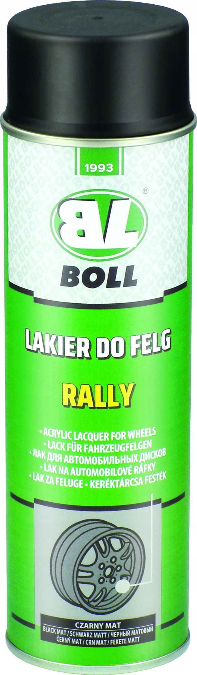 

Boll lakier do felg Rally (Spray) Czarny/Mat