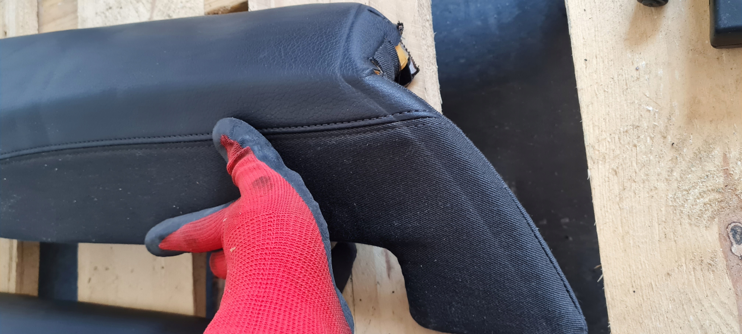 A6 C7 4G side rear seat rear part left right leather 2X A7 4G