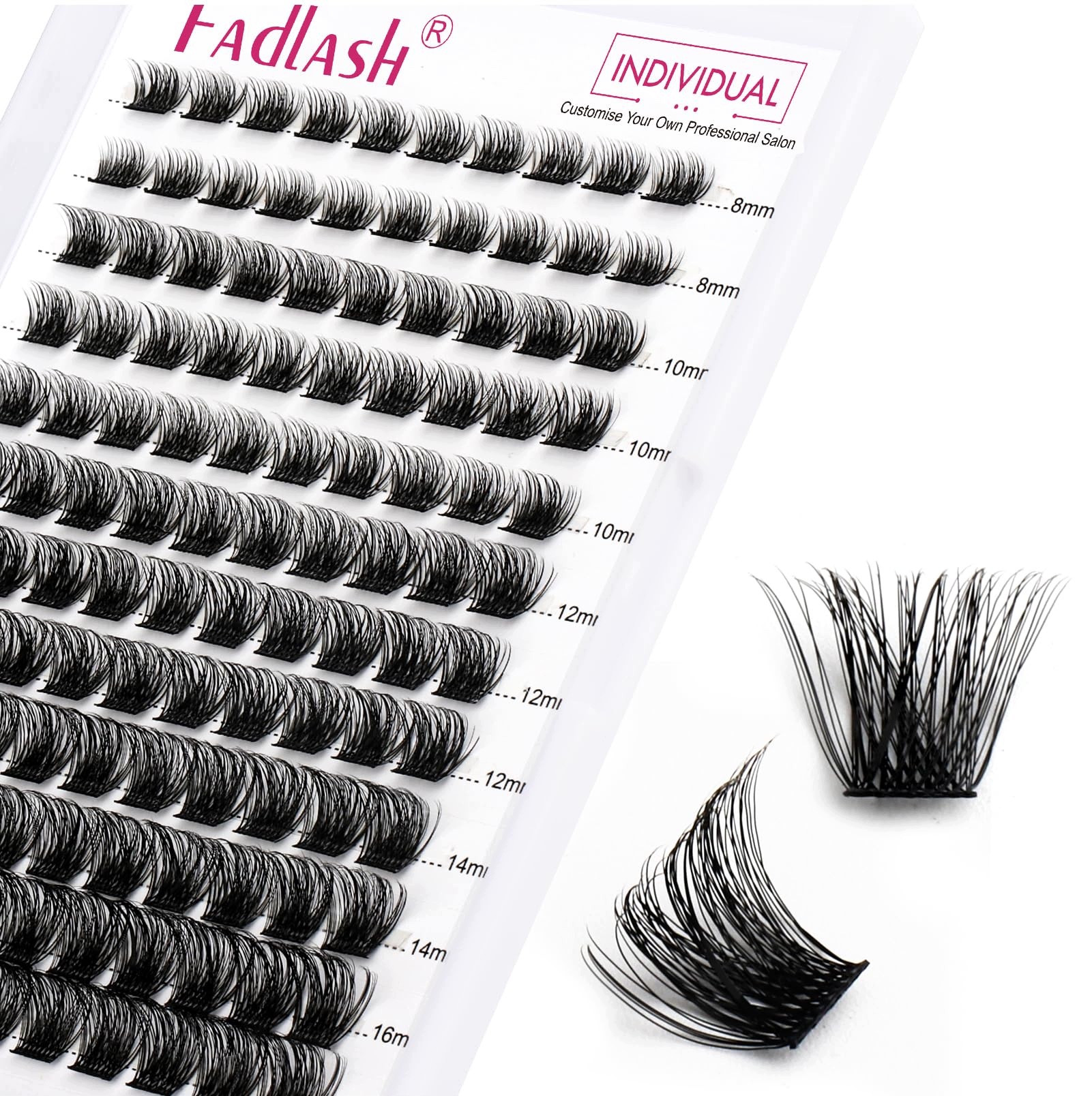 Diy řasenky Fadlash 0,07 D 8-16 mm černé