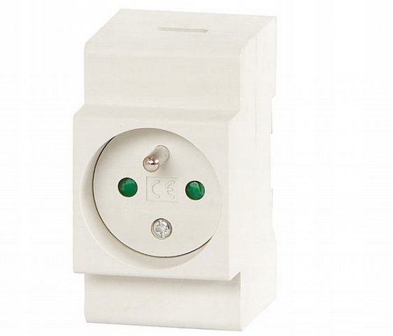 Gniazdo Montażowe 230V na szynę TH35 DIN MOCNE