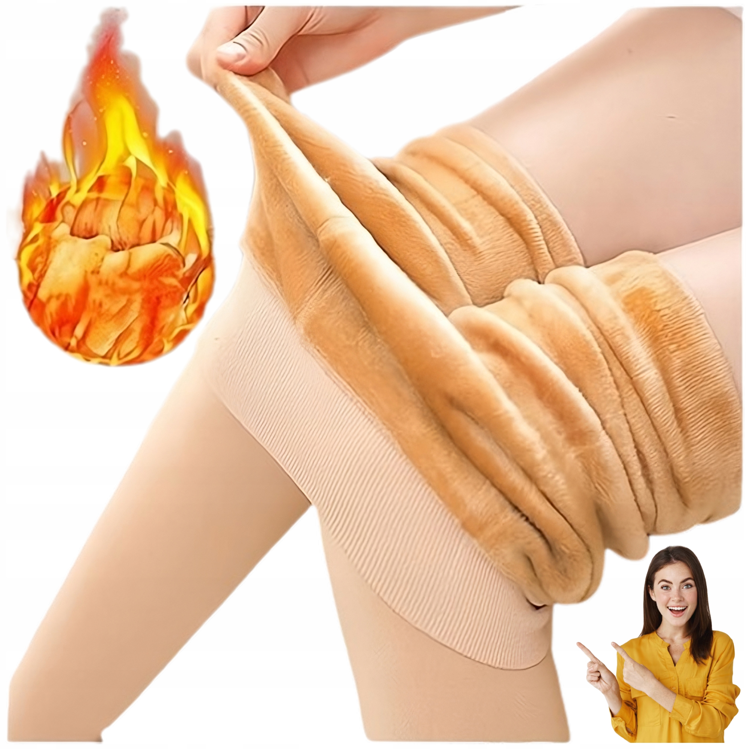 LEGGINSY OCIEPLANE FUTERKIEM CIEPŁE DAMSKIE ZIMOWE GETRY LEGINSY NA ZIMĘ Marka bez marki