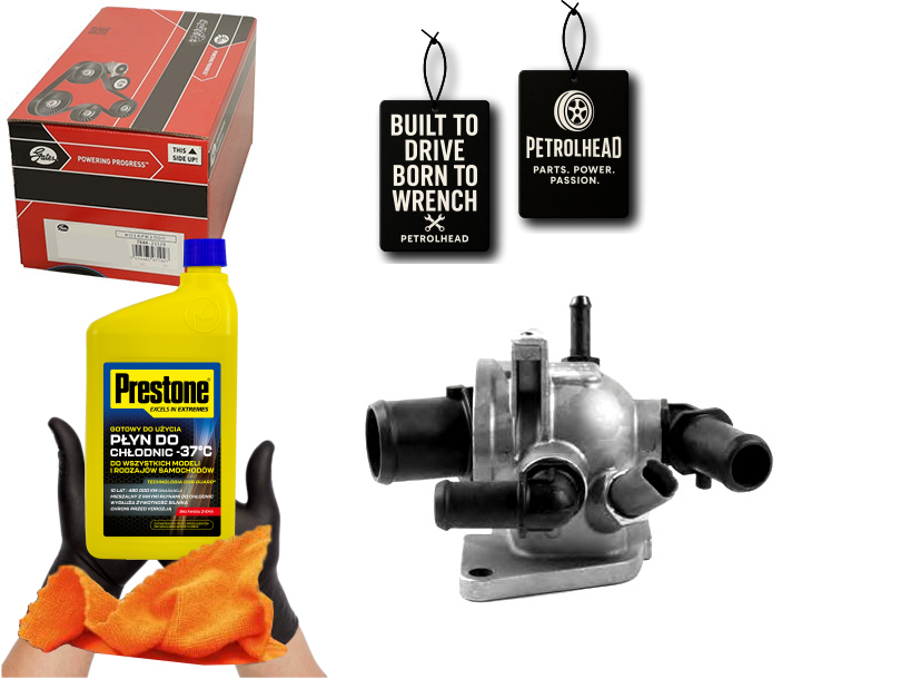Termostat Alfa Romeo Fiat Lancia Opel Gates #Petrolhead Pro+ Kit5