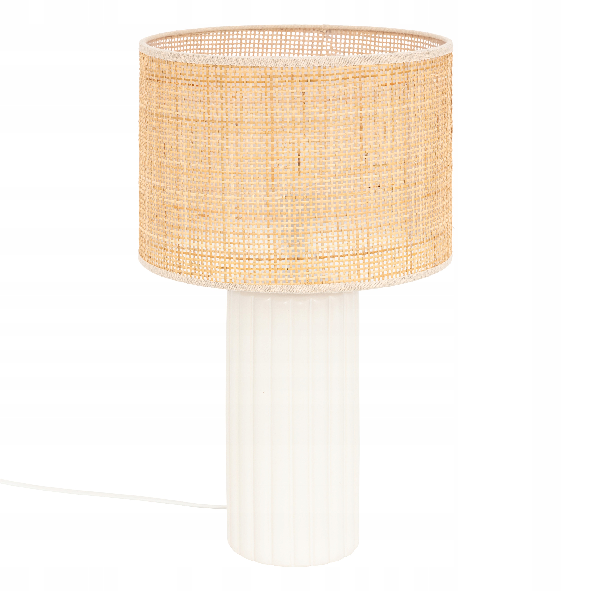 Stojací keramická lampa Tylia 47 cm Rattan Boho Do Obývacího Pokoje Náladová