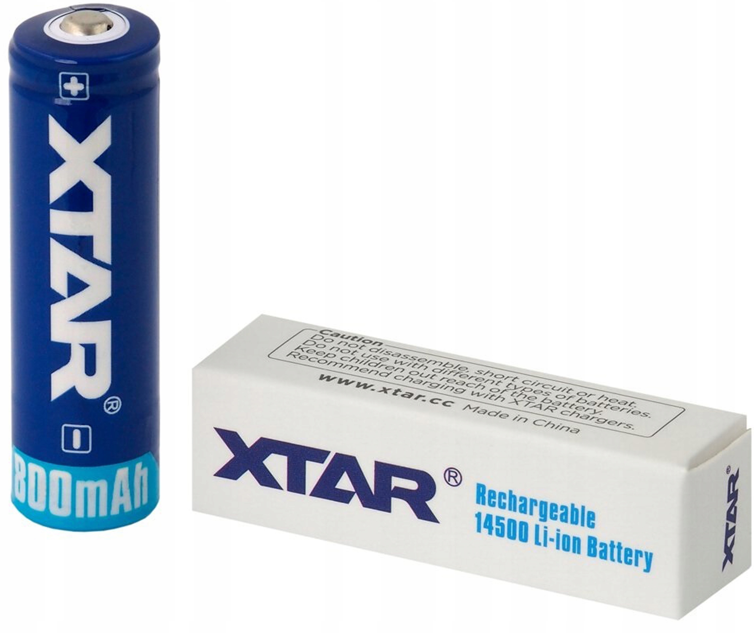 Akumulator Xtar 14500 (AA,R6) 3,7V Li-ion 800mAh z zabezpieczeniem