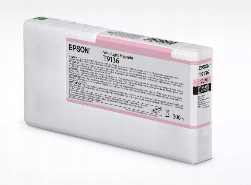 Epson T9136 Vivid L. Magenta InkCartridge (200ml) C13T91360N