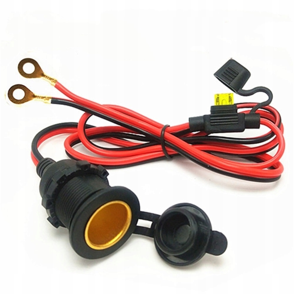 Gniazdo zapalniczki samochodowej 12V 24V 20A z bezpiecznikiem 3m 13AWG