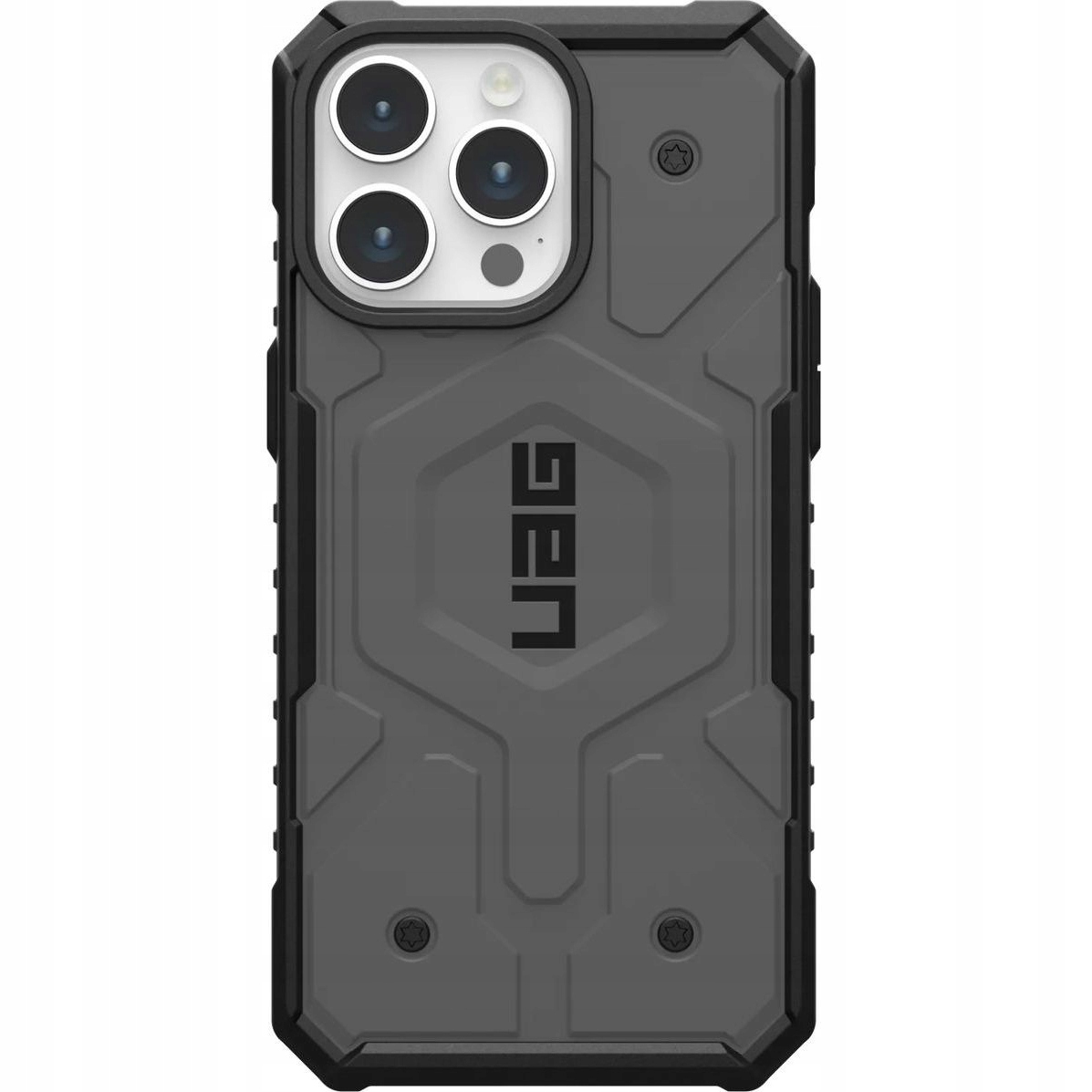 Etui Uag do Apple iPhone 15 Pro Max Pathfinder MagSafe srebrne