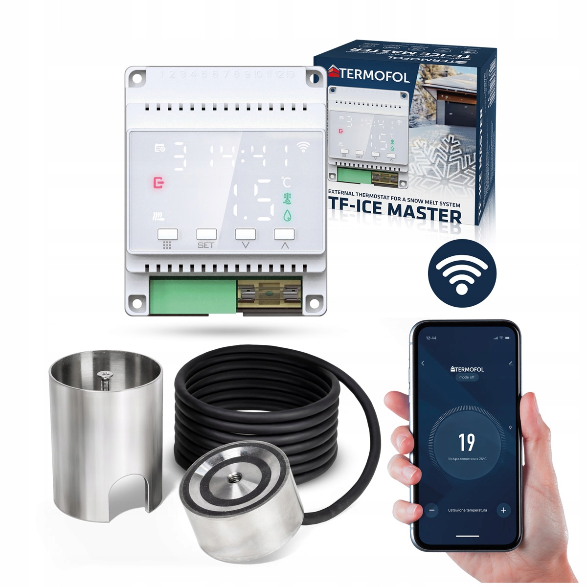 Ovládač Senzor Teploty, kontrola systémov proti námraze Wi-Fii