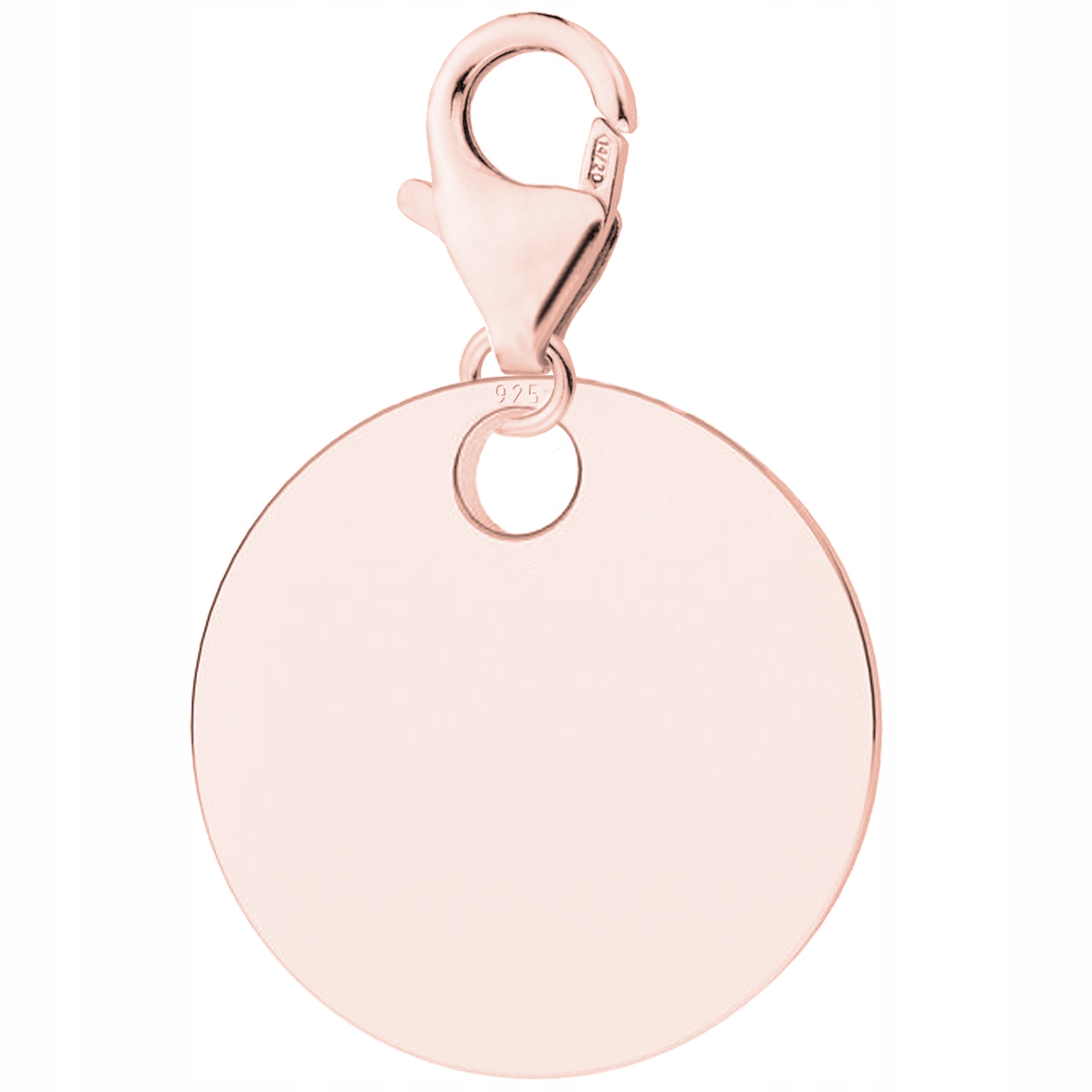 Pozlacený přívěsek s kulatou destičkou, kolečko, kolečko Stříbro 925