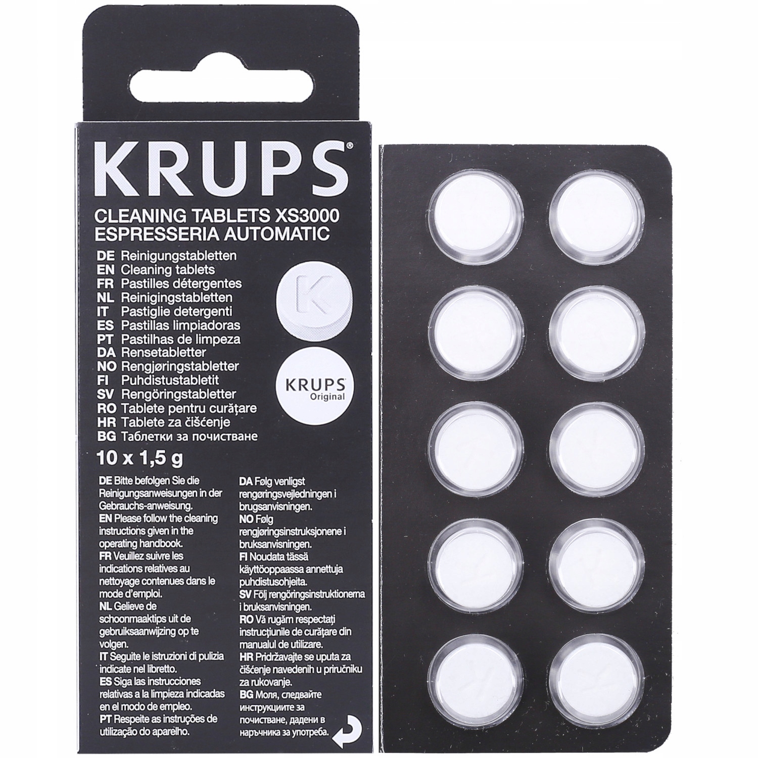 Krups F08801, čístící tablety Krups xs3000