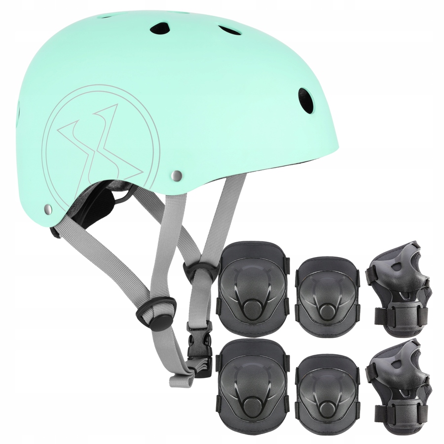Regulovatelná přilba Ořech chrániče Sada na kolečkové brusle Koloběžku r Xs