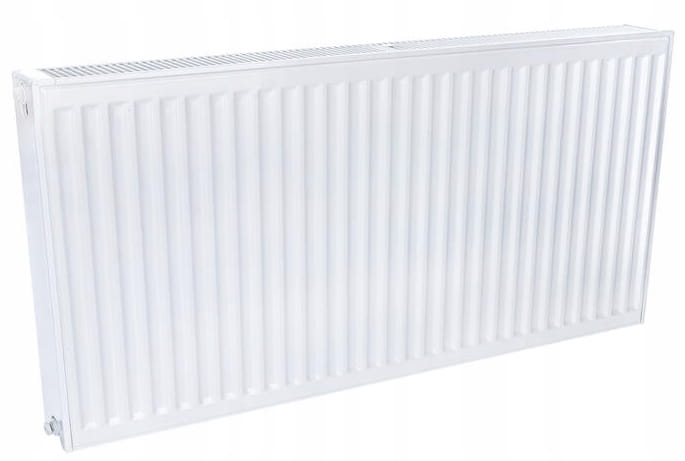 Dvoupanelový ocelový radiátor bílý, boční připojení 60 x 120 cm Caradon C 22