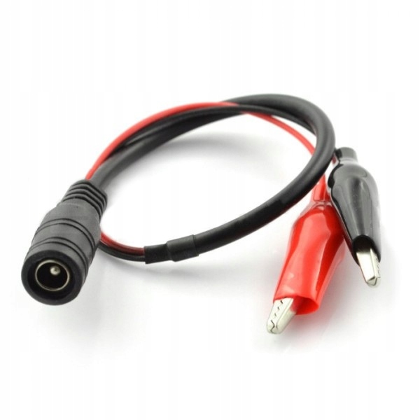 

Gniazdo DC 2.1/5.5mm z krokodylkami 44mm