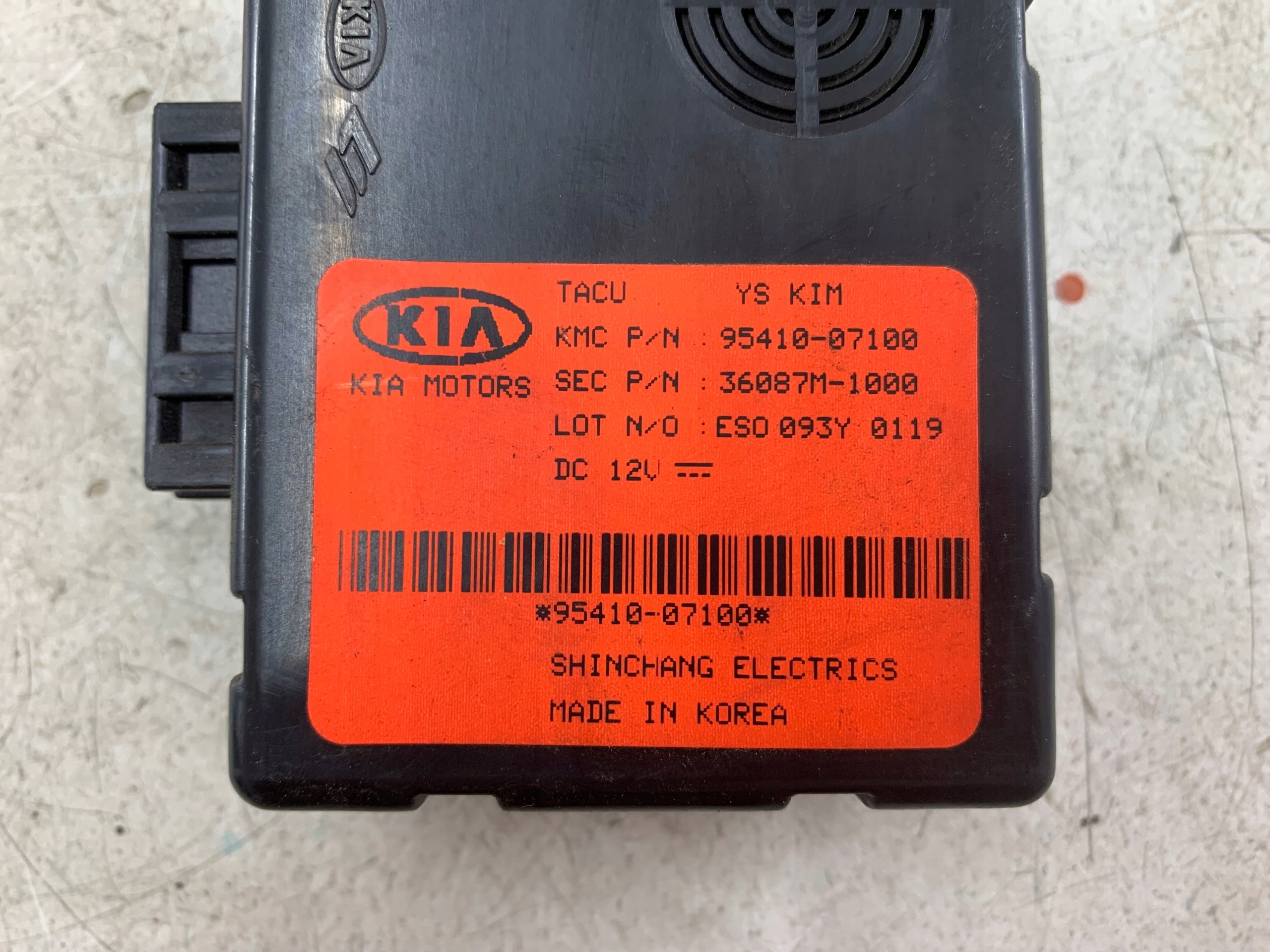 KIA PICANTO e centralina modulo ALARMU 95410-07100