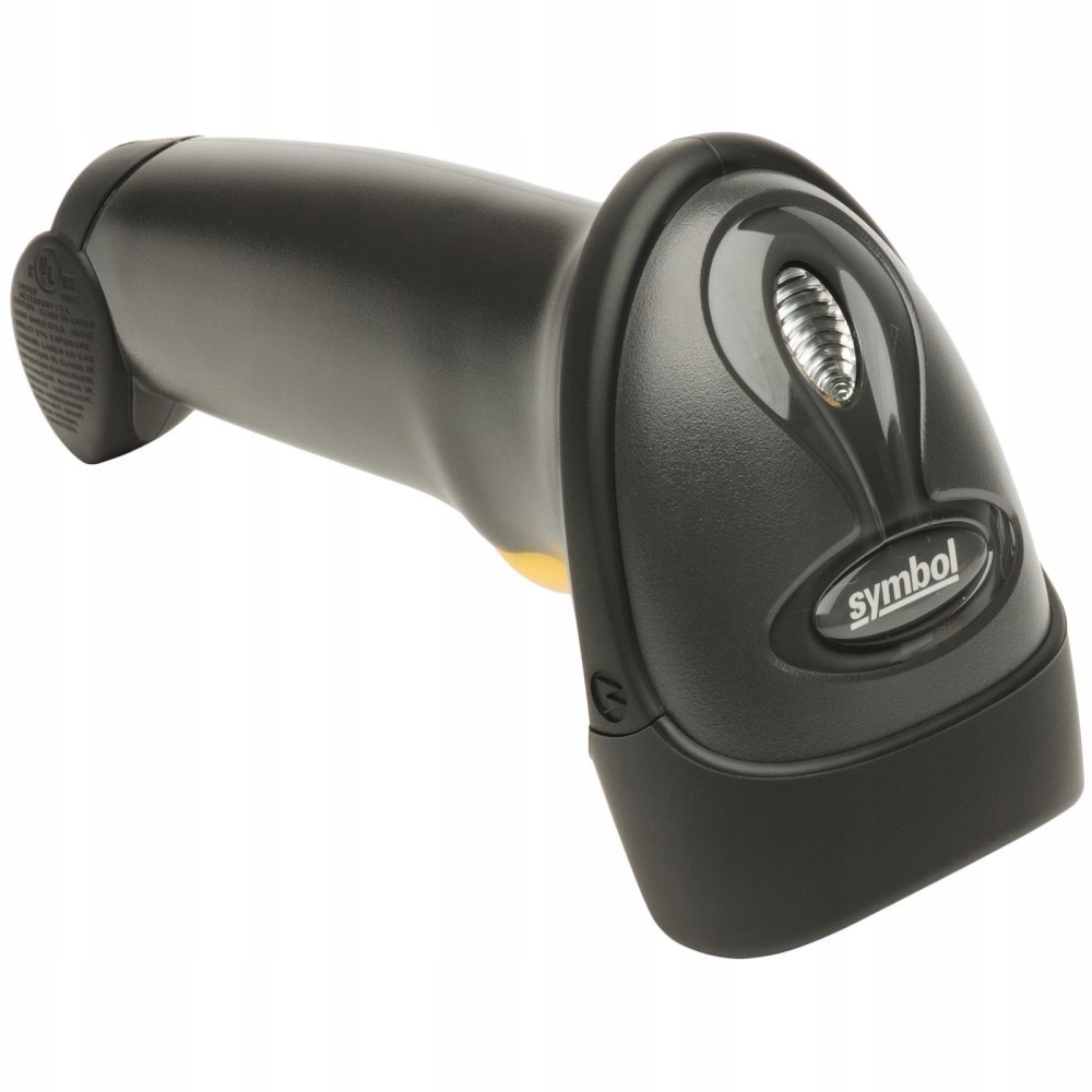 Przewodowy czytnik kodów 1D Zebra Kod producenta LS2208 Bar Code Scanner, 7 ft Black