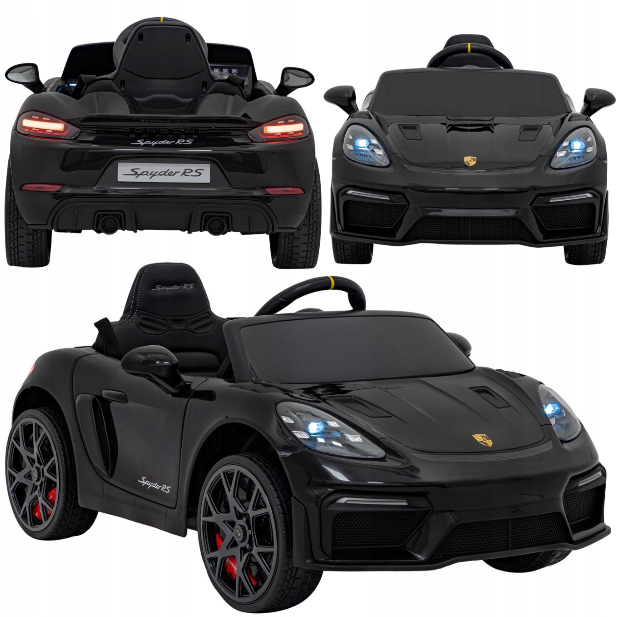 Auto Na Akumulator Dla Dzieci Do 30KG Porsche Spyder RS718 Duże Wyposażenie