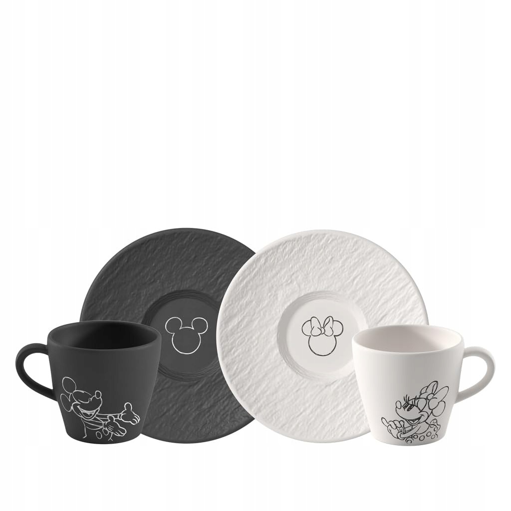 Villeroy & Boch Manufacture Rock Mickey Mouse šálka s tanierikom