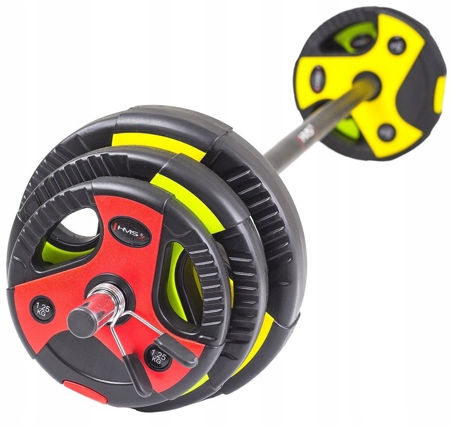 Sada Osa činka s vyměnitelným závažím pro trénink 20 kg