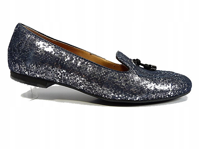 modré dámské kožené polobotky Lordsy Fabio 37