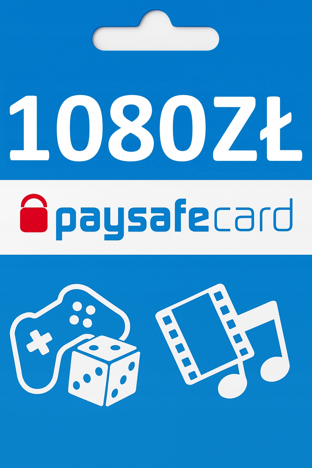 PaySafeCard 1080 zł PSC Kod PIN Karta Portfel PSC