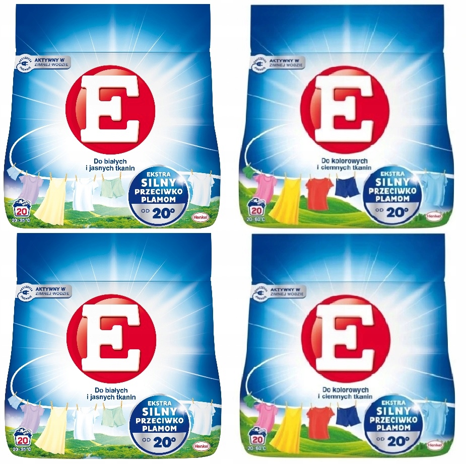 E prášek na praní 4,4 kg Bílý Barva MIX