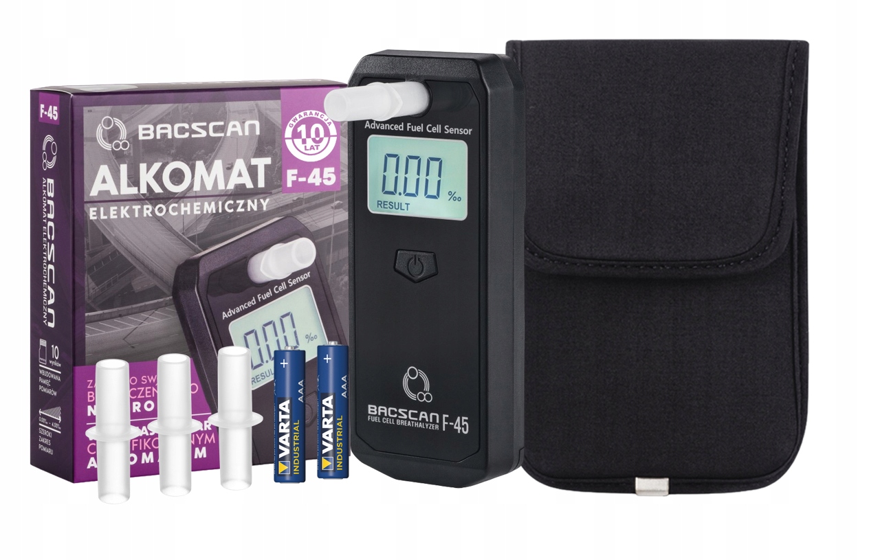 Alkohol Tester BACscan F-45 s elektrochemickým senzorom kalibrácia obal