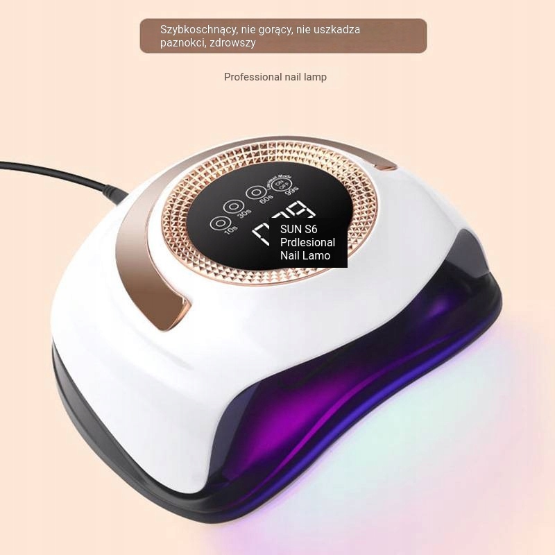 Szybkoschnący lakier do paznokci Nail Lamp ni Model S6 36LED 168W