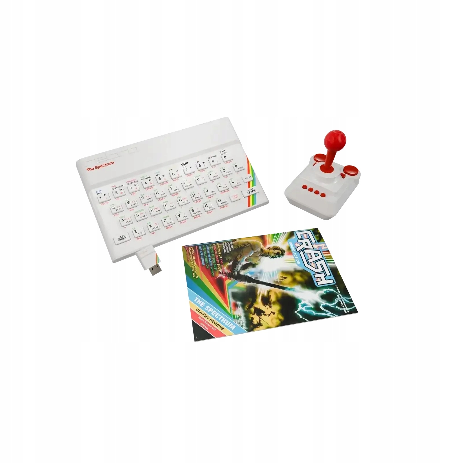 Sada s retro konzolí Retro Games The Spectrum White Edition