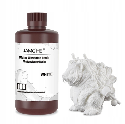 Pryskyřice pro 3D tiskárnu Jamghe omyvatelná vodou, bílá, 1 kg