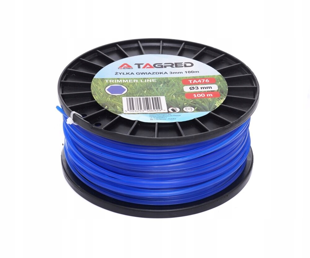 ŻYŁKA DO KOSY SPALINOWEJ GWIAZDKA 3,0mm 100m MOCNA Marka Tagred