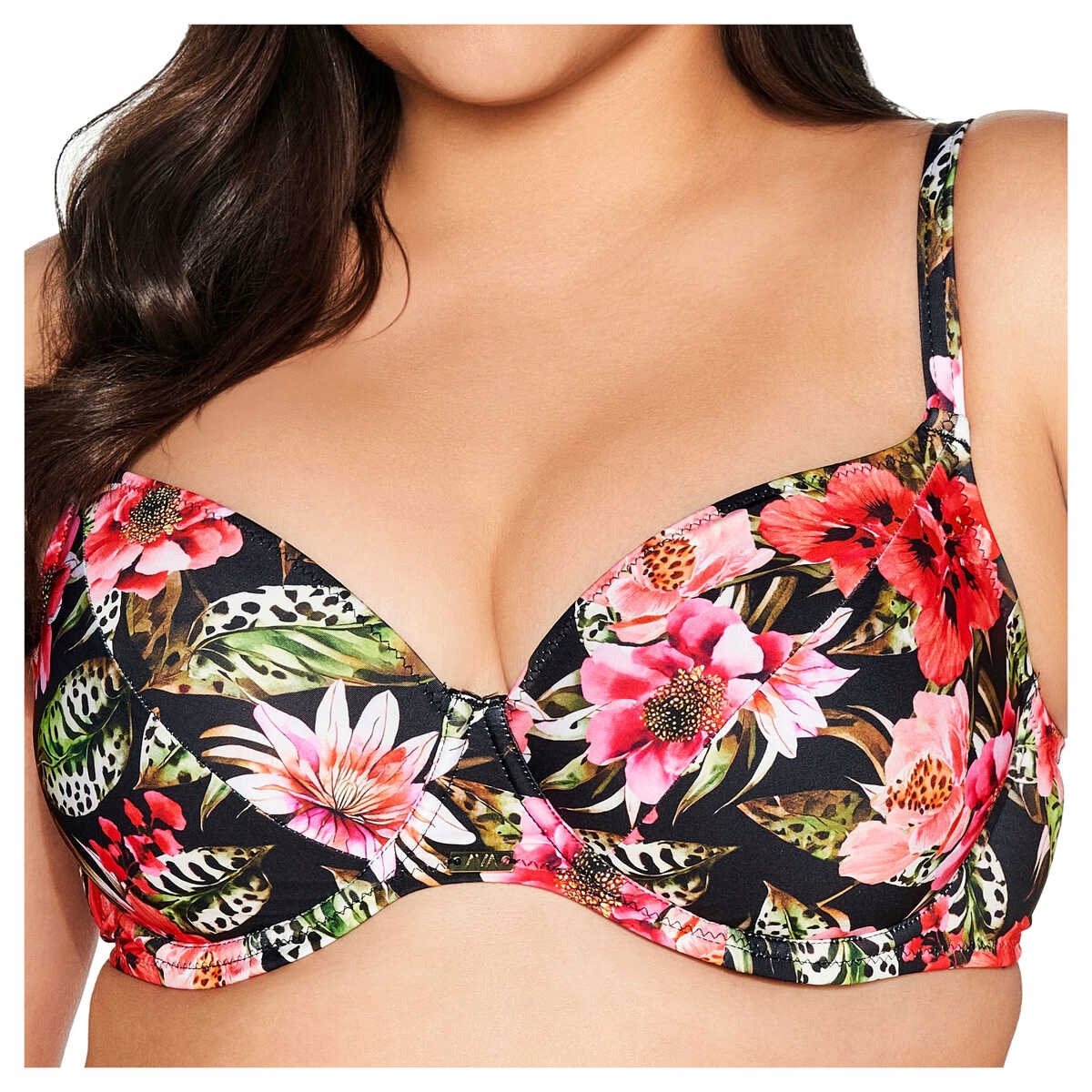 Ava Plavková podprsenka měkká podprsenka s kosticemi Sk 219 floral plus 90G