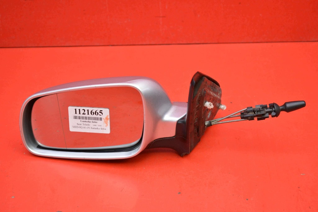 mirror left silver manually EU 010509 SEAT TOLEDO 2 II 99-06